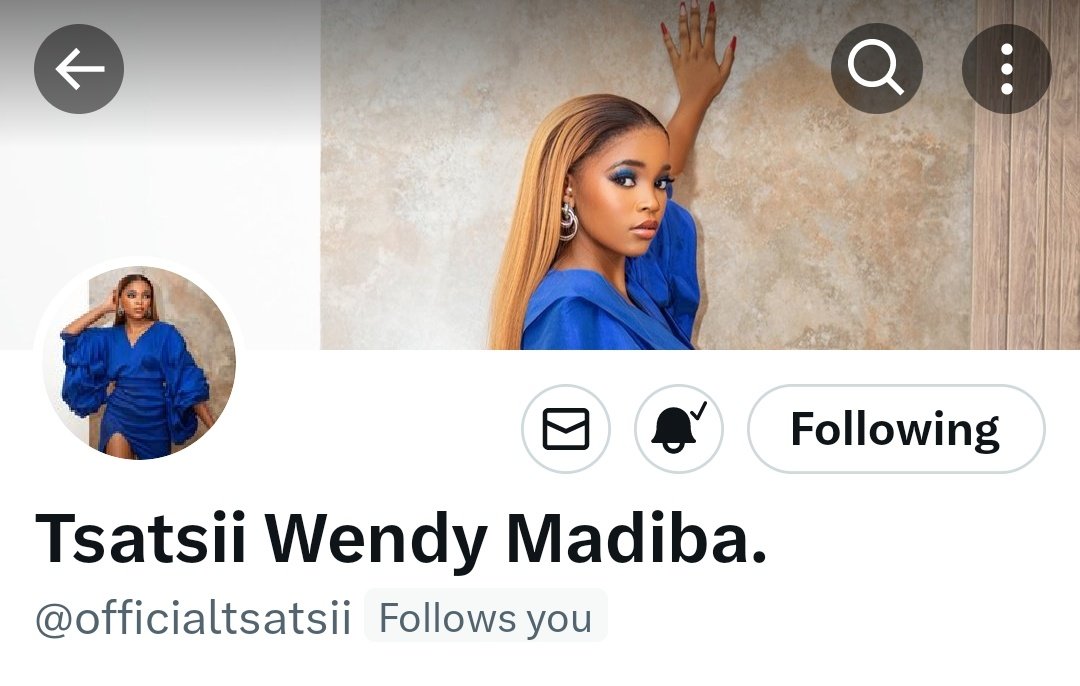 We changed our handle to @officialtsatsii 🤭🤭🤭🤭🤭🤭at least she will remember  it all the time now🤣

TSATSII IS LOVED
JUNE FOR TSATSII MADIBA 
#TsatsiiMadiba