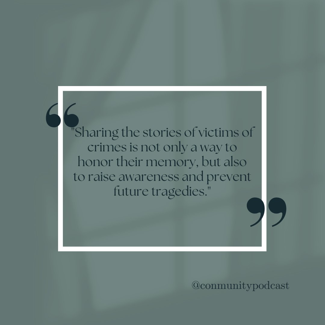 True crime is a popular avenue for storytelling, but every victim of a crime has a story that deserves to be heard. Let's remember to listen with compassion and understanding, and prioritize victim advocacy and justice. #VictimAdvocacy #TrueCrimePodcasts #JusticeForVictims