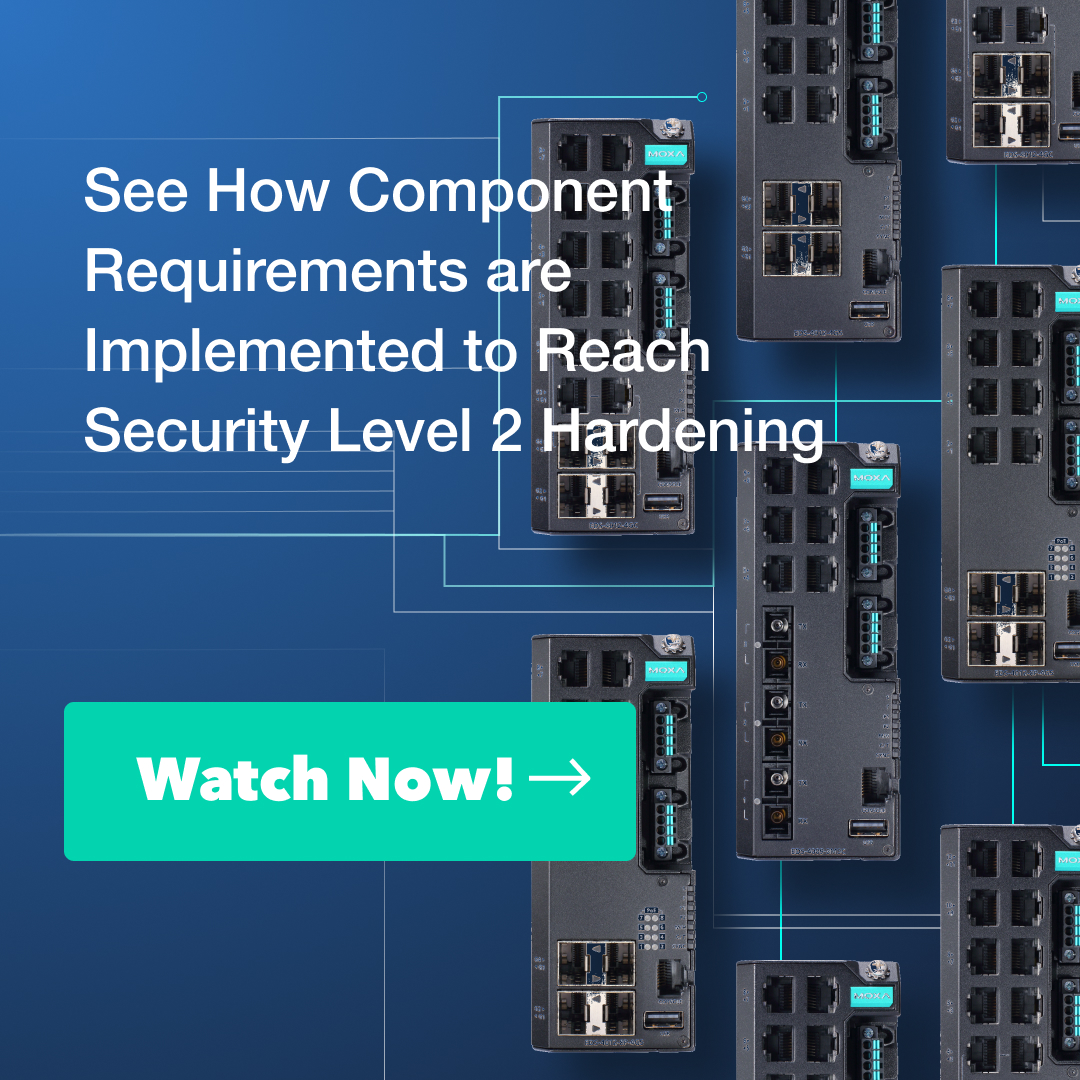 🎥 Watch our webinar recording and uncover the significance of #IEC62443. Discover how it affects component manufacturers, system integrators, and network owners. Visit: bit.ly/3ILJtvK

#MoxaConnects
