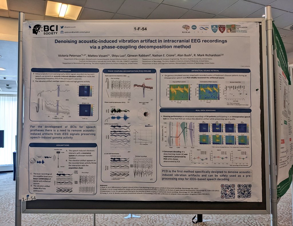 Victoria Peterson (@vpeterson09) on Twitter photo Come and see poster 1-F-54 about PCD, a data-driven spatial filtering method for denoising acoustic vibration artifacts at #BCImeeing2023
<a href="/brainmodlab/">Brain Modulation Lab</a> <a href="/divulgacionIMAL/">Divulgacion IMAL</a> <a href="/AlanBushPhD/">Alan Bush</a> @MatteoVissani92 <a href="/RMarkRichardson/">Mark Richardson MD PhD</a> Come and see poster 1-F-54 about PCD, a data-driven spatial filtering method for denoising acoustic vibration artifacts at #BCImeeing2023
<a href="/brainmodlab/">Brain Modulation Lab</a> <a href="/divulgacionIMAL/">Divulgacion IMAL</a> <a href="/AlanBushPhD/">Alan Bush</a> @MatteoVissani92 <a href="/RMarkRichardson/">Mark Richardson MD PhD</a>