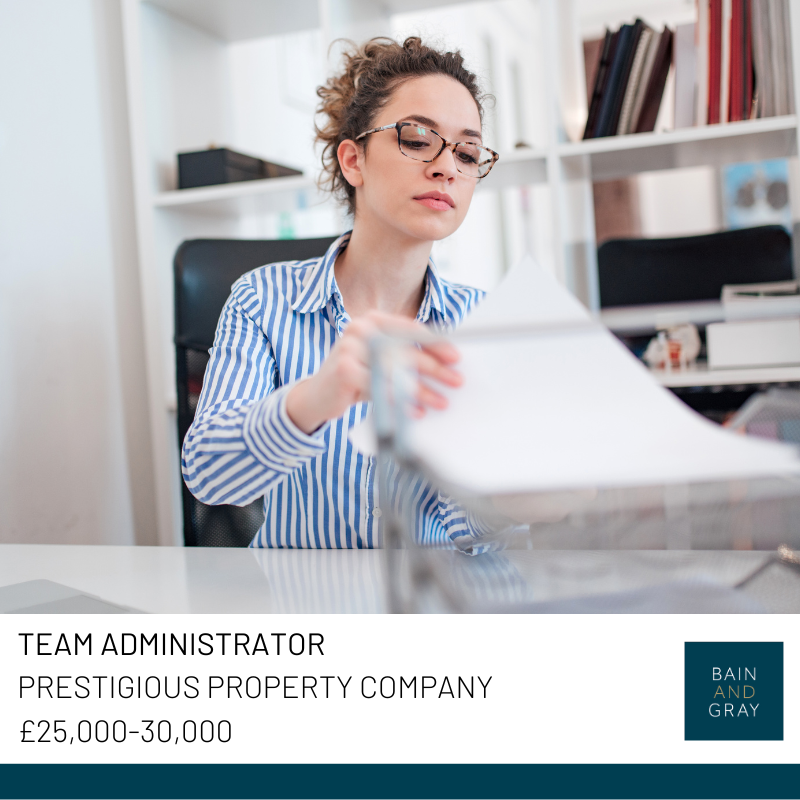 Looking for your #firstjob? A wonderful opportunity has arisen to join the most prestigious property company as a Team Administrator. Based in slick offices in South-West London, working alongside other impressive, like minded individuals. Apply here:| bainandgray.com/jobs/team-admi…