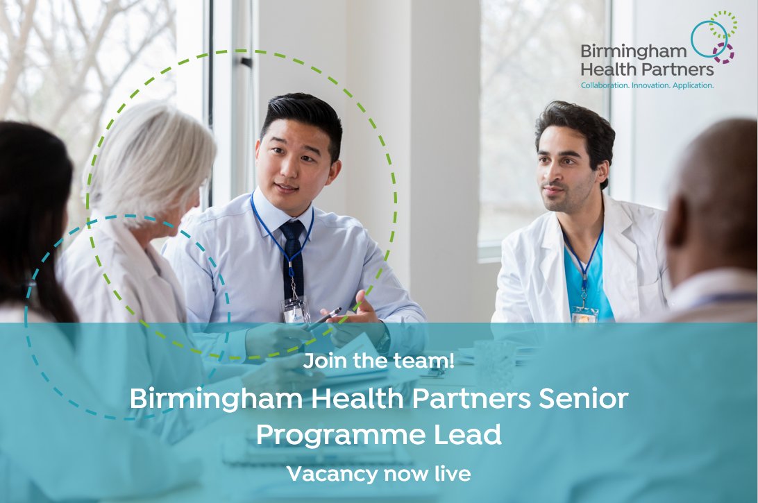 Birmingham Health Partners (@bhpcomms) on Twitter photo Join us! We're seeking an experienced Senior Programme Lead to implement our vision - to create a research support ecosystem across our NHS Trusts, that matches the excellence of our clinical care and research. Sound like you? See details and apply here >
edzz.fa.em3.oraclecloud.com/hcmUI/Candidat… Join us! We're seeking an experienced Senior Programme Lead to implement our vision - to create a research support ecosystem across our NHS Trusts, that matches the excellence of our clinical care and research. Sound like you? See details and apply here >
edzz.fa.em3.oraclecloud.com/hcmUI/Candidat…