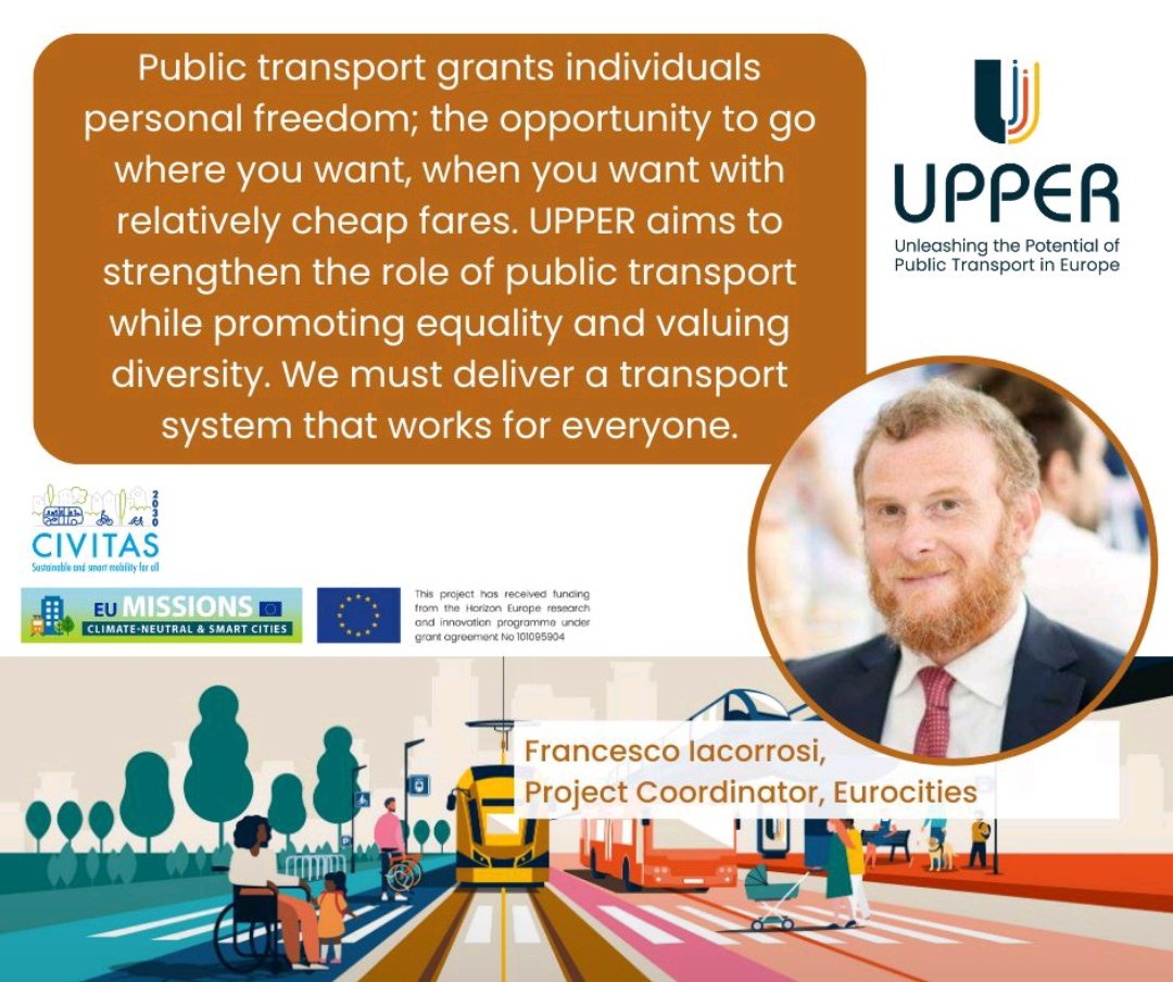 uitpsummit.org/programme/#/da… E Poster Session 6 will start in 20'. Join in and meet our Dissemination task leader @francis_rojo_ to learn more about our Projet #Uitp2023 #UPPERprojectEu  @uitpsummit @EUROCITIES @UITPEurope @POLISnetwork @romamobilita @AggloVGP  @giuseppegrezzi