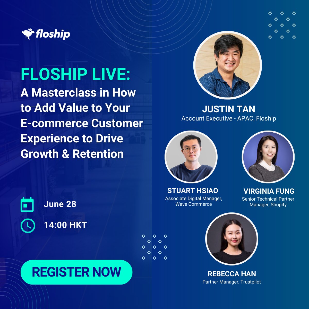 Level up your #ecommerce business! Join top experts from #Floship, #WaveCommerce, #Shopify &amp; #Trustpilot for insights on customer experience, growth &amp; retention. 🚀📈 Register now: hubs.la/Q01SCLnv0