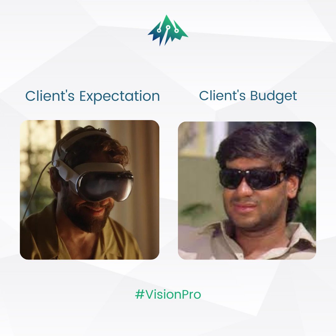crobstacle's tweet image. When clients dream big on a tight budget!  we sprinkle a little magic to make it work. ✨💸😉  

#AppleVisionPro #ExpectationVsReality #ClientExpectations #BudgetReality #CreativeCompromises #BudgetBattles #Crobstacle