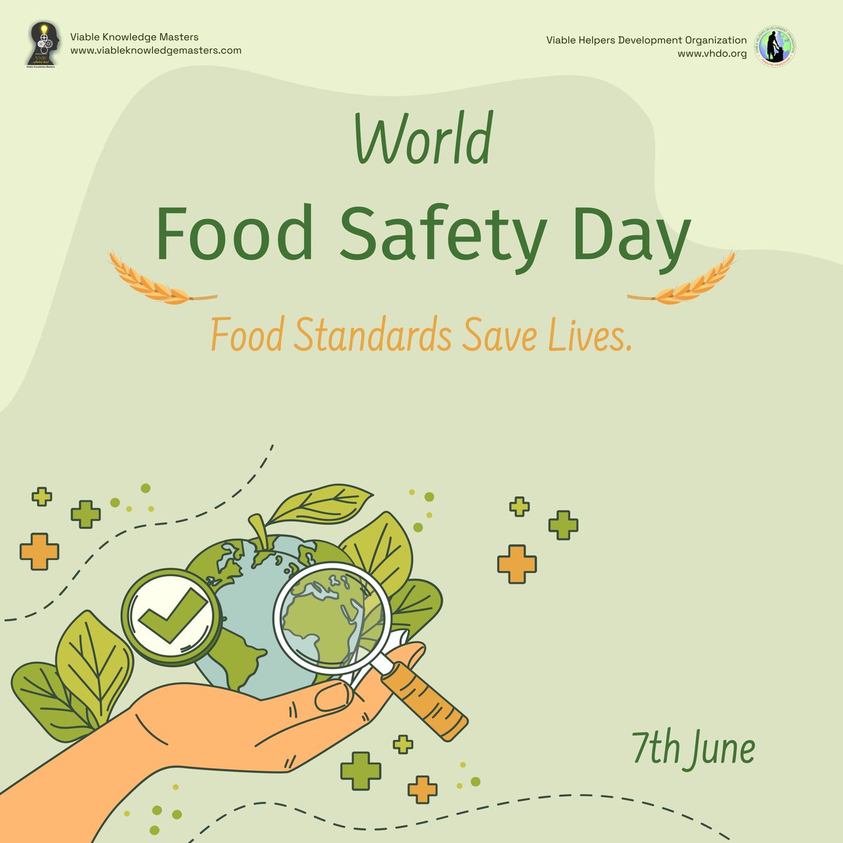 “Celebrating World Food Safety Day and the dedicated efforts of all those working to ensure our meals are healthy and hygienic. Let's prioritize food safety, from farm to table, and savor the flavors of a safer future”. #WorldFoodSafetyDay2023 #FoodSafetyDay