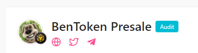 bentokenpro's tweet photo. 🐶Audit🐶

Audit for the Ben token is live and ready!
https://t.co/H7PsggFES2

💰2+ hours until the start of presale:
https://t.co/q1uAIRL920
❗️(Listing price is 30% higher than presale price!)

✅My developer has ZERO tokens.
✅My contract is renounced! 

#bentoken $BENT https://t.co/glRFbDUwrn