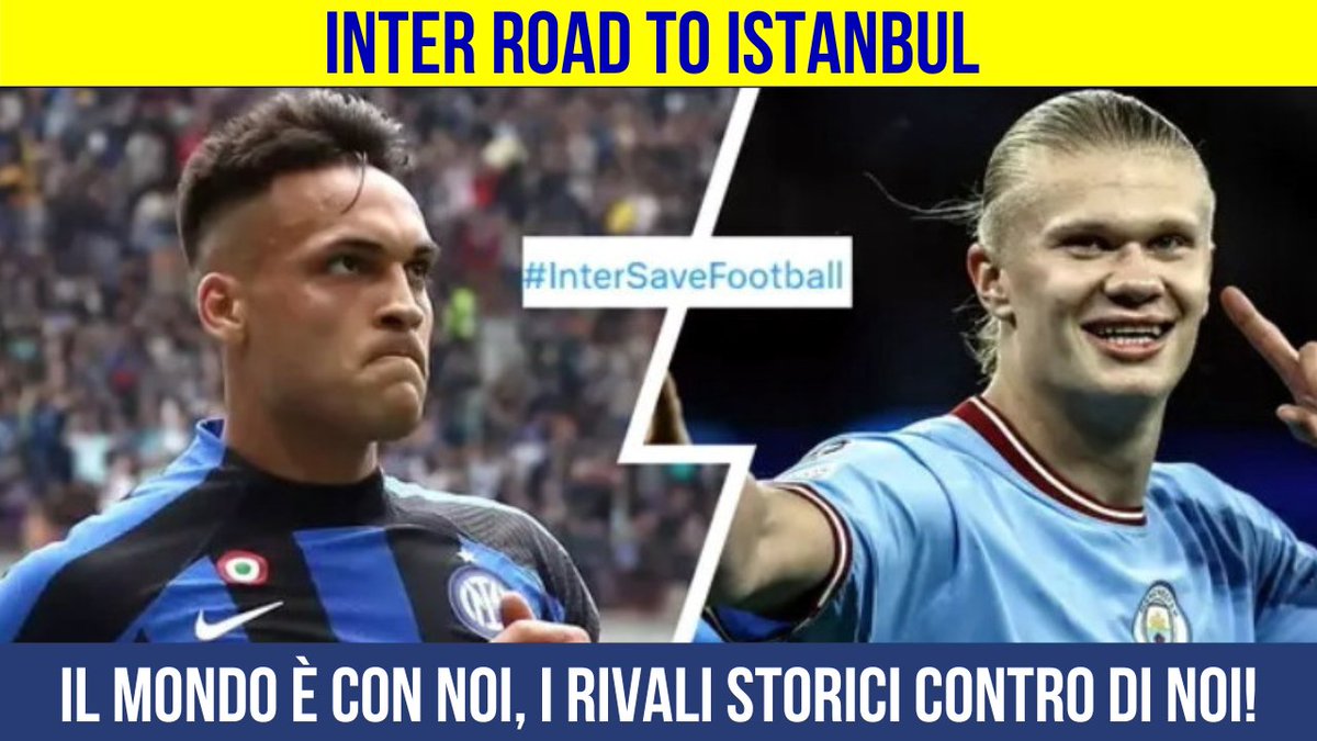 gianlucarossitv's tweet photo. Video-editoriale del 7.6.2023
#InterIstanbul -3
Il mondo dei Club più o meno normali chiede all'#Inter di battere il #ManchesterCity per dare una lezione ai multimiliardari dal petrodollaro facile!
Che responsabilità!
Mkhitaryan in gruppo.
Ne parlo qui:
https://t.co/UuVtqAvJkw https://t.co/jIsh910fnF