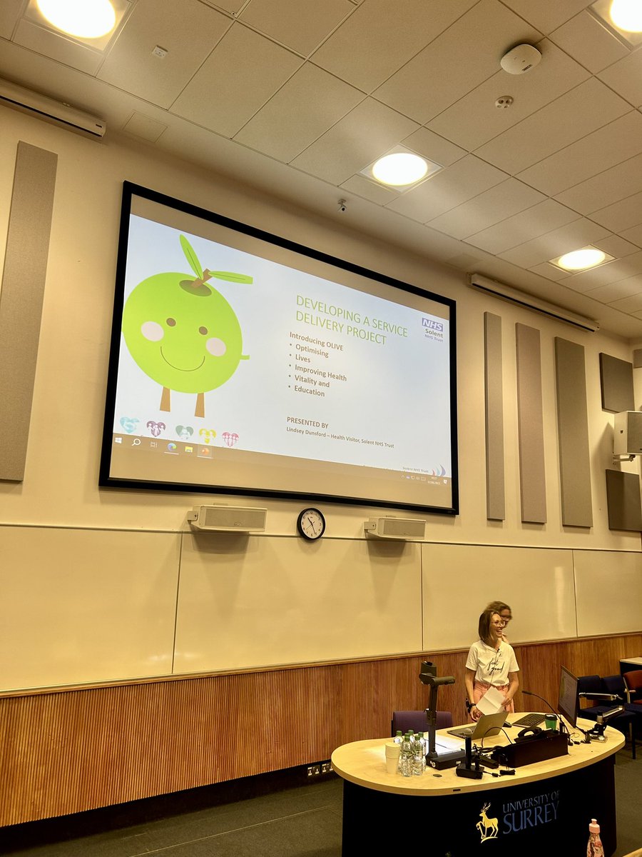 SpecPractice's tweet photo. Our next guest speaker Lindsey Dunsford a Health Visitor from @SolentNHSTrust presented about their OLIVE project and how this is optimising and improving health to understand the wider implications of health to change behaviour. @iHealthVisiting #PublicHealth #SCPHN #PrimaryCare https://t.co/VQssN3LRod
