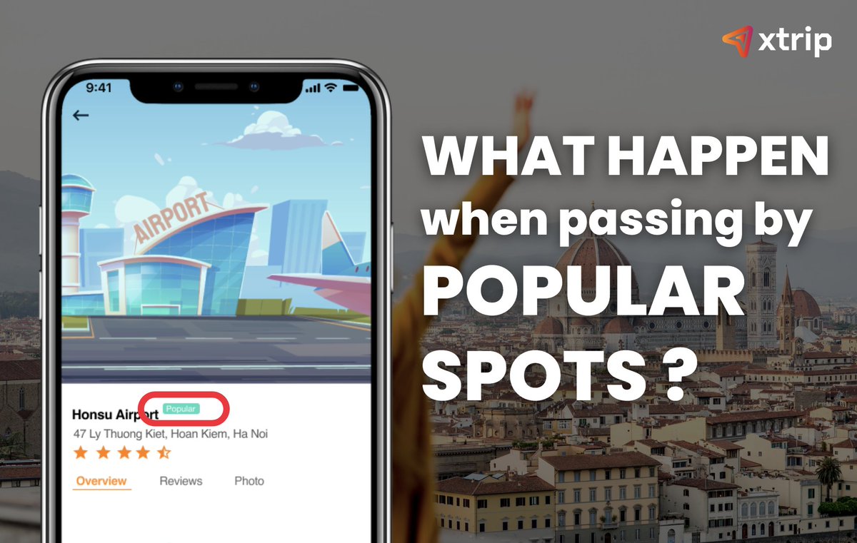 ❓ What happens if you pass by a popular spot?

Don't miss your chance to visit popular spots on xtrip because you can receive at least 5 XTR bonus for your #trip!
Open xtrip, #travel and #check_in at popular spots now to get EXTRA BONUS rewards with #xtrip 😱😱😱