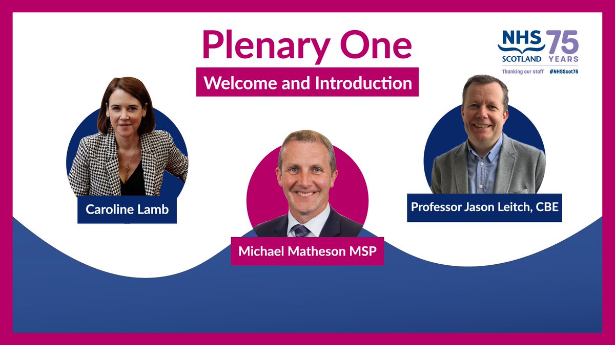 Join us at #NHSScot23 as Caroline Lamb sets out the day's programme, followed by Mr. Michael Matheson MSP, Cabinet Secretary for NHS Recovery, addressing his priorities, plus an engaging interview with Jason Leitch and the Cabinet Secretary