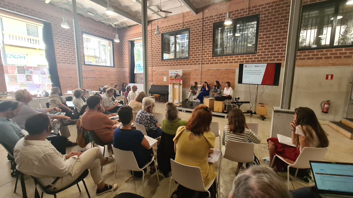 Hosted powerful intl. xchange yesterday @Lleialtat, expanding on emerging themes from 3yr #housingCHIC @NIHRSSCR @UoBrisSPS project: Collaborative Housing & Innovative Practice in Care, w/ mix of #cohousing #cooperative #cohabitatge residents/academics/practitioners/policy makers