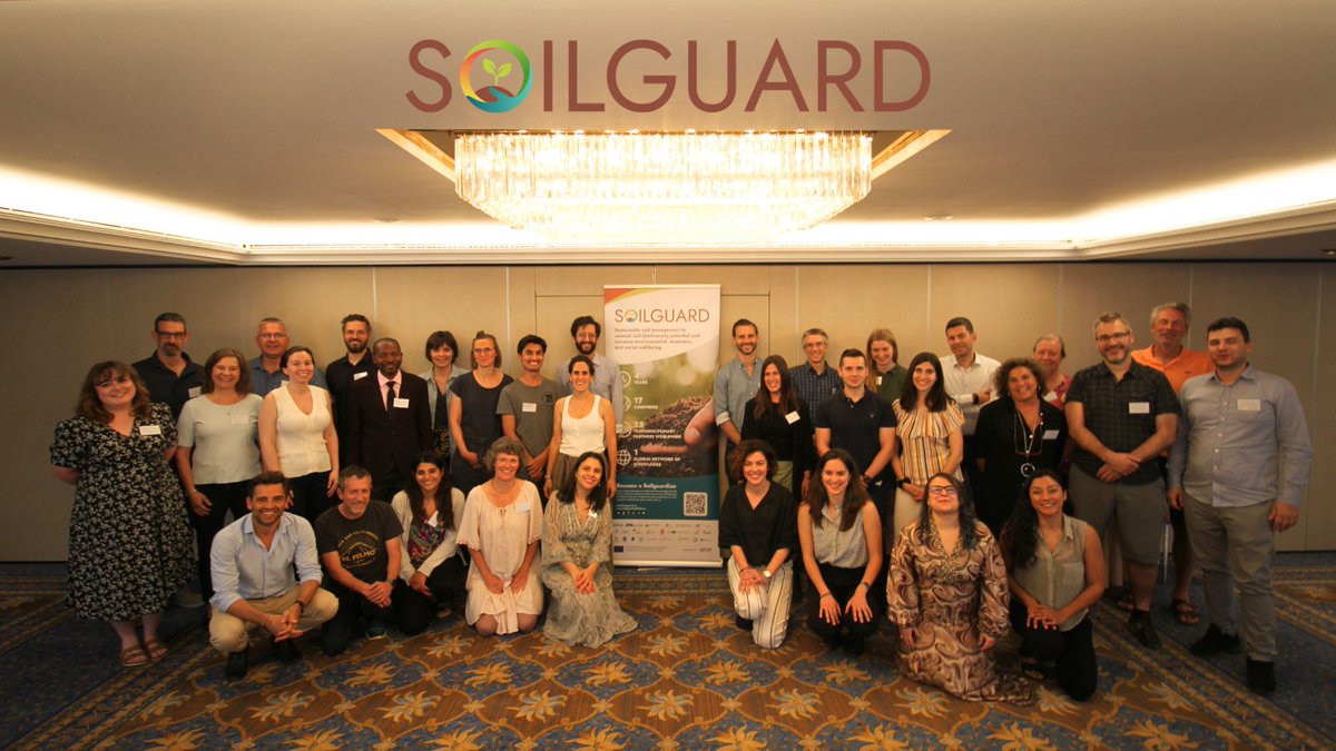 SOILGUARD_H2020's tweet photo. Exciting news from the @SOILGUARD_H2020 project! 🌱🌍 Our consortium meeting was successful as we discussed and exchanged ideas on achieving our objectives. We’re eager to dive into our next steps and explore future collaborations. Tomorrow we will hold a workshop on the unique SOILGUARDIANS APP! 📲

We are working towards sustainable soil management for a thriving planet! 🌍 Our co-created knowledge will be shared through the SOILGUARDIANS app. This innovative predictive tool connects soil biodiversity, multifunctionality, and well-being.

Join our ecosystem of innovation to learn, showcase, and exchange experiences. Together, we'll shape evidence-based conservation recommendations at the EU and international levels, supporting global soil commitments. Let's make a difference! #SoilGuardians #Sustainability #soilbiodiversity