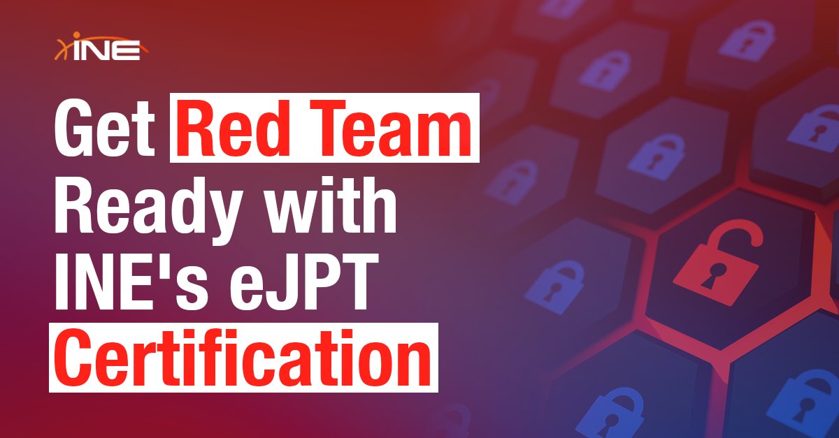 ine's tweet photo. Penetration testing roles are continuing to grow at a fast pace — by 35,000 jobs to be exact! 🤯 The eJPT certification is here to help you master bug bounty basics and Red Team skills. Learn what it takes to get certified: https://t.co/sQjKiv3G1T

#redteam #pentester https://t.co/0CNJIN91Xx