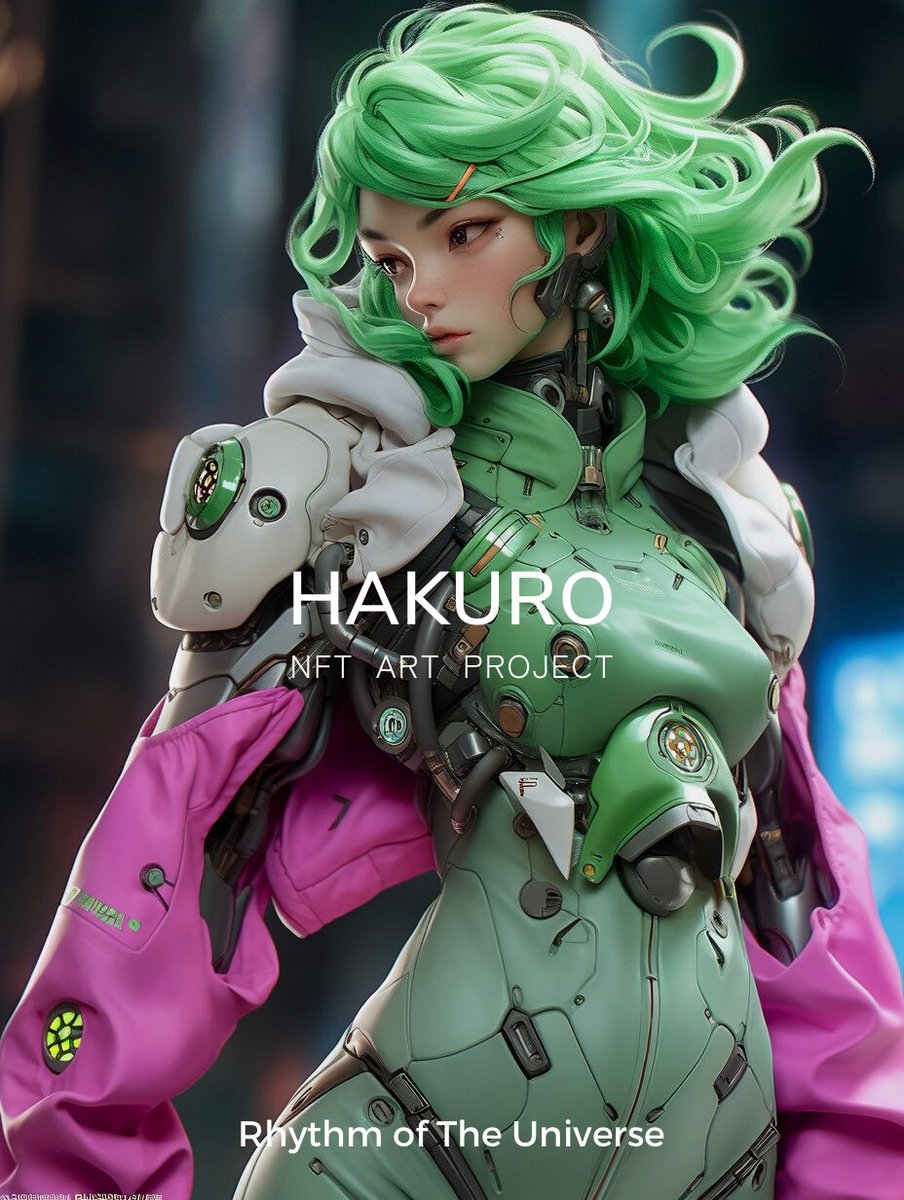 NextPunks_'s tweet photo. ✨🍀HAKURO新シリーズ🍀✨
✨🍀Rhythm of The Universe始動🍀✨
✨🍀7月1日リリース🍀✨
\\\\\\\\\\\\\\\\\\\\\\\\\\\\\\\\\\\\
宇宙の調和を取り戻す、
そう遠くない未来の物語…
新しい物語が今、始まる。
\\\\\\\\\\\\\\\\\\\\\\\\\\\\\\\\\\\\
第一弾コレクション『HAKURO ‘NOVA’』
✅チェーン: Polygon
✅発行枚数: 222
✅ミント価格: 20MATIC〜
🔥プレセール①🔥
・ミント対象: AL①
・ミント価格: 20MATIC(確定ミント)
・7/1(土)20時〜7/2(日)20時
🔥プレセール②🔥
・ミント対象: AL②
・ミント価格: 20MATIC(早押しミント)
・7/2(日)21時〜7/3(月)21時
🔥パブリックセール🔥
・ミント対象: 全員
・ミント価格: 30MATIC(早押しミント)
・7/3(月)22時〜7/4(火)22時
🧬AL獲得条件🧬
・AL①: Genesis1体保有で1枚
→ https://t.co/klzrJLr1uA
・AL②: SUMIRE2体保有で1枚
→ https://t.co/Nf3rZgAAMc
※AL申込フォームは別途アナウンスします。
いいね、ブックマークして保存を推奨😊🍀
Discordで情報をいち早くゲットしよう🌈
→https://t.co/fFCgq5R3TI
#HAKURO #NOVA #NFT #AIART