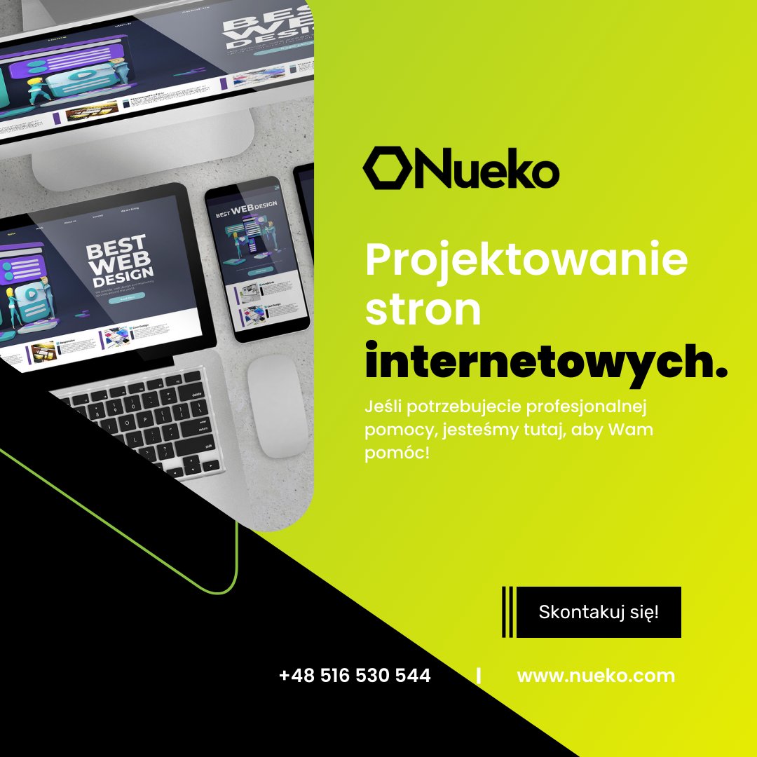 nuekoagency's tweet image. Witajcie przedsiębiorcy! 🤝 Czy wiecie, że dobrze zaprojektowana strona internetowa może znacznie wpłynąć na sukces Waszego biznesu? 🚀 Jeśli potrzebujecie profesjonalnej pomocy, jesteśmy tutaj, aby Wam pomóc! 💪

#stronawww
