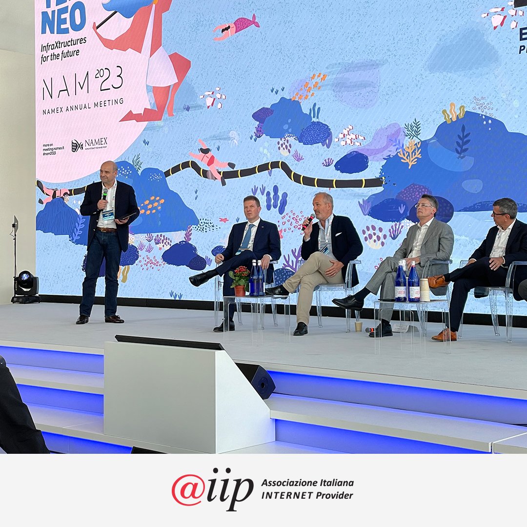 AIIP_Provider's tweet photo. AIIP | Associazione Italiana Internet Provider con il Presidente Giovanni Zorzoni è presente al Namex Annual Meeting, focalizzato sulle infrastrutture di rete sottomarine.

#NAM2023 #aiip https://t.co/7aXiQGxQC5