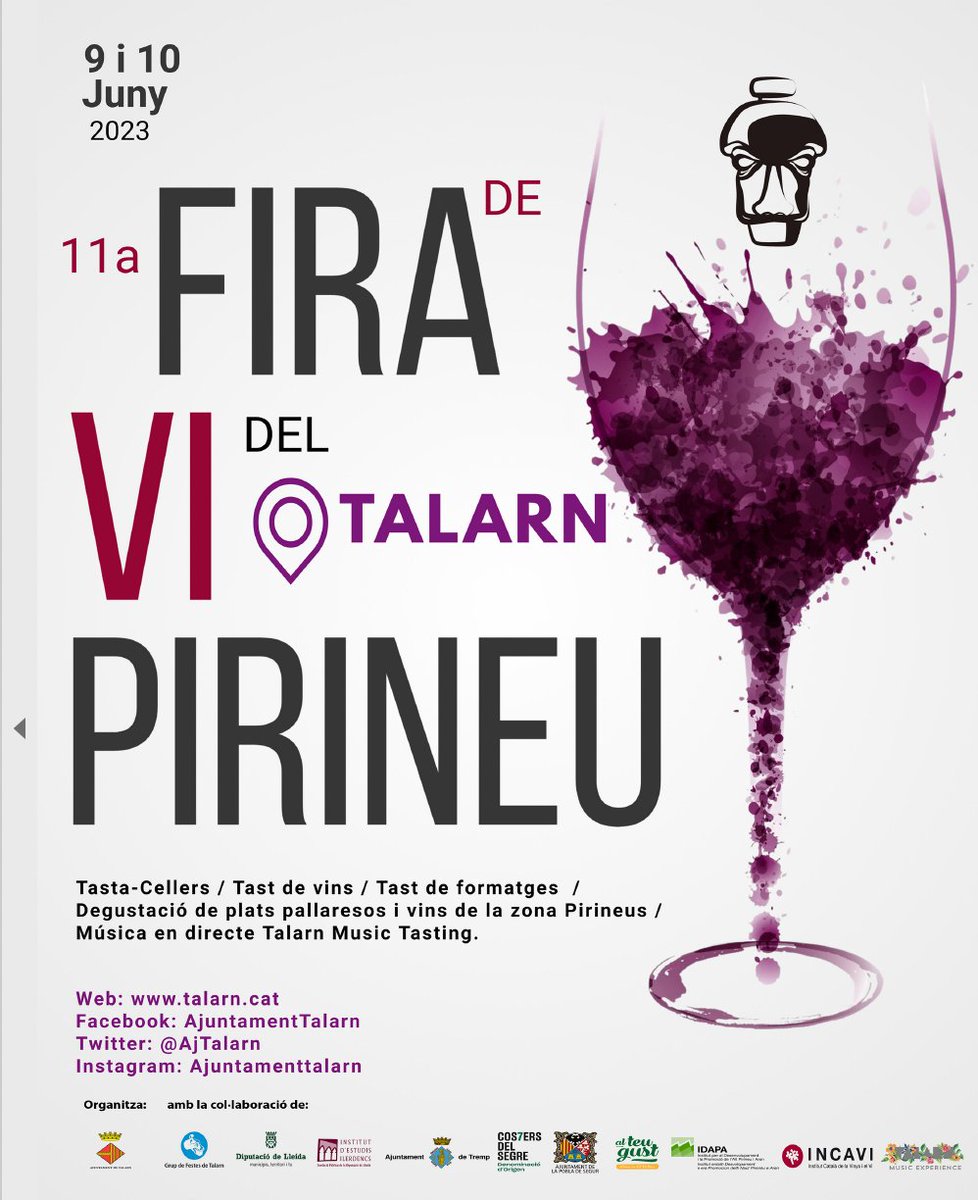 firastermengol's tweet image. 🧀🍷Un any més serem presents amb els #formatges artesans del Pirineu a la VI Fira del Vi de Talarn. 
Dissabte 10 de juny, a les 11h30: Tast guiat pel formatger Aleix Solé i l'enòleg Enric Vila del celler @VilaCorona
