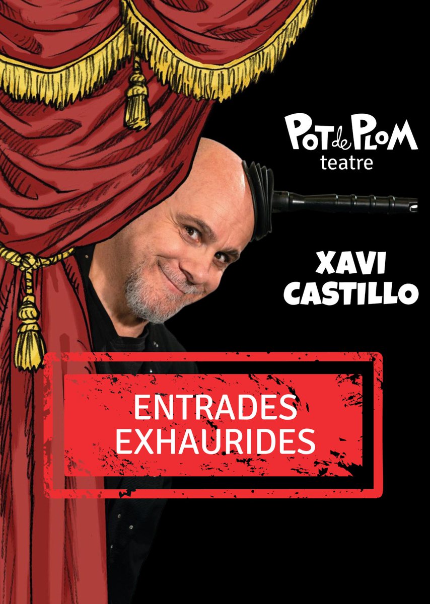 TeatreRavalG's tweet photo. >>> ENTRADES EXHAURIDES <<<
Divendres 16 de juny, a les 20h00, gaudirem de Xavi Castillo amb l'espectacle '30 Anys Fent el Moniato'.
#teatre #TeatreDelRaval #Gandia #XaviCastillo #PotDePlom https://t.co/wlYKatbaVa