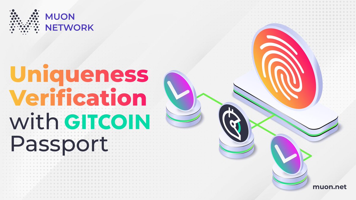 muon_net's tweet photo. Uniqueness Verification via @gitcoinpassport is now available! 
 
Over 2,700 nodes are already uniquely verified on ALICE, and we're now making it easier for more to join by adding an additional verification method! 

Get started verifying here: https://t.co/jmjNmPl8oj https://t.co/1Czlk0lCDa