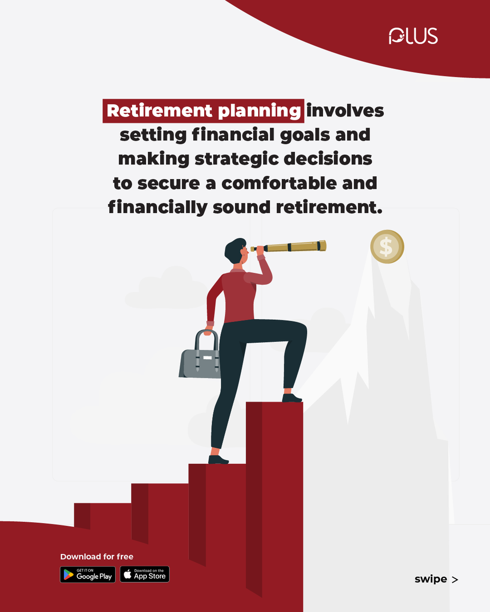 investwithplus's tweet image. Want to begin retirement planning but don't have the knowledge or expertise to start? Follow our infographic to get a better understanding.#InvestWithPlus #InvestToday #InvestmentApp #investments