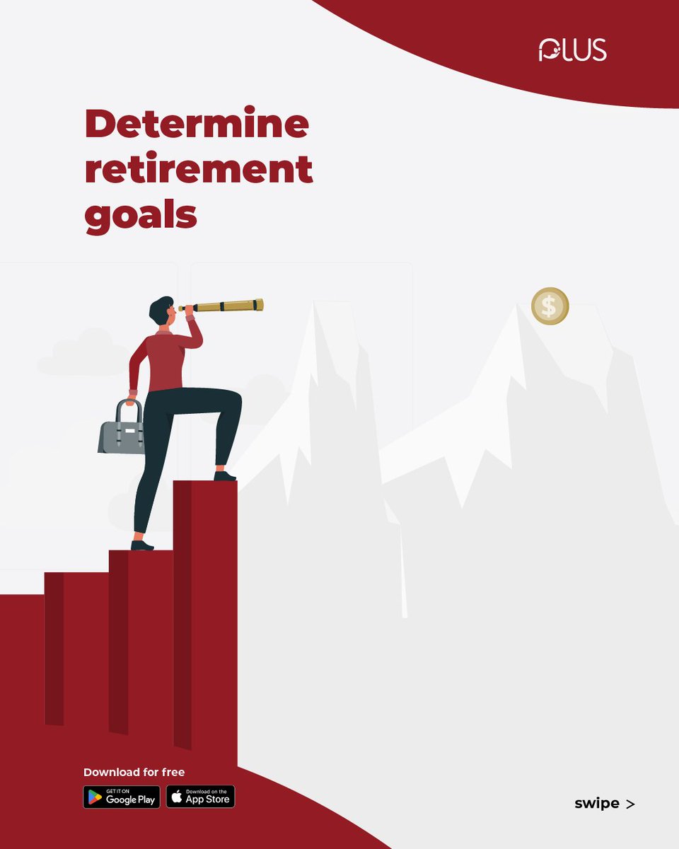 investwithplus's tweet image. Want to begin retirement planning but don't have the knowledge or expertise to start? Follow our infographic to get a better understanding.#InvestWithPlus #InvestToday #InvestmentApp #investments