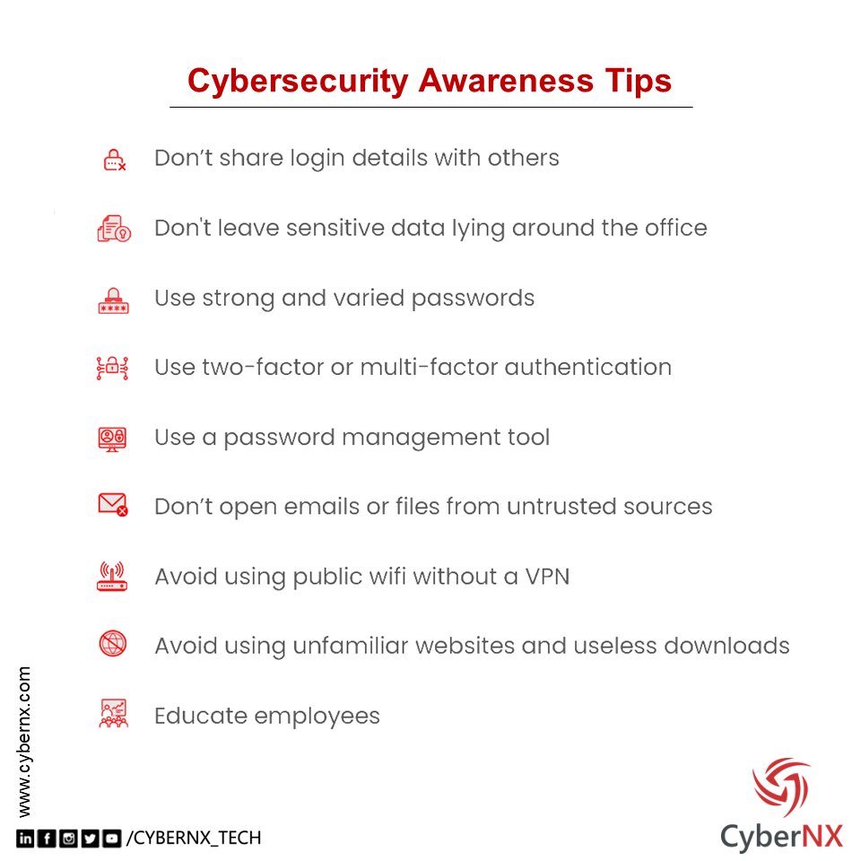 🔒Strengthen your cybersecurity defenses and celebrate Cyber Jagrookta Divas with these essential tips to stay safe online.
#CyberJaagrooktaDiwas #cyberattack #Ransomware #Cybersecurity #infosec #hacked #CyberSafety #CyberSec #Pentesting #Hacking #Cybersecuritytips