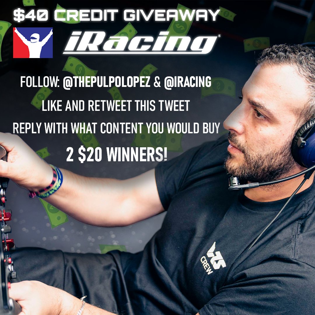 ThePulpoLopez's tweet image. WoohooooO Pulpos!
@iRacing Week 13 = iR Dollars giveaway!
Follow the instructions on the picture to participate and next Monday we will announce the 2 winners.
Vamos!
💪🐙🤙