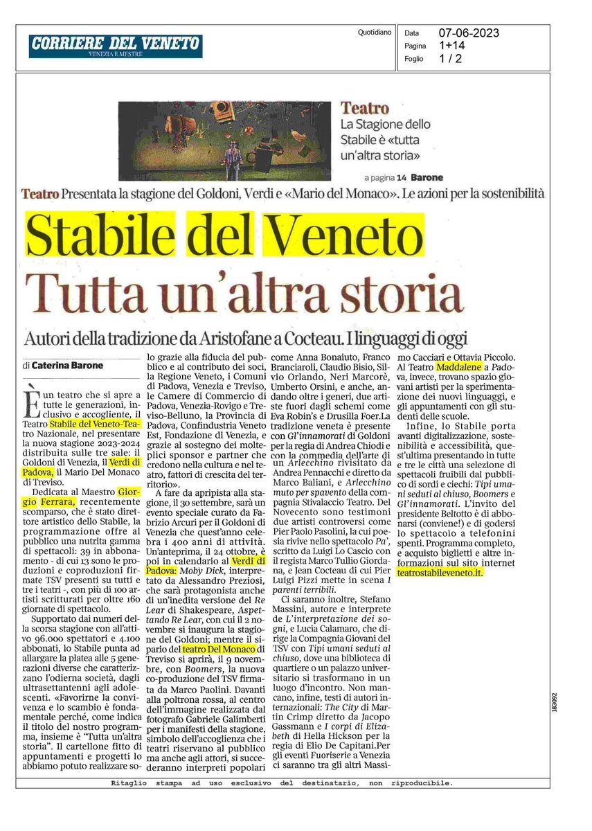 TeatroStabileVeneto tweet media