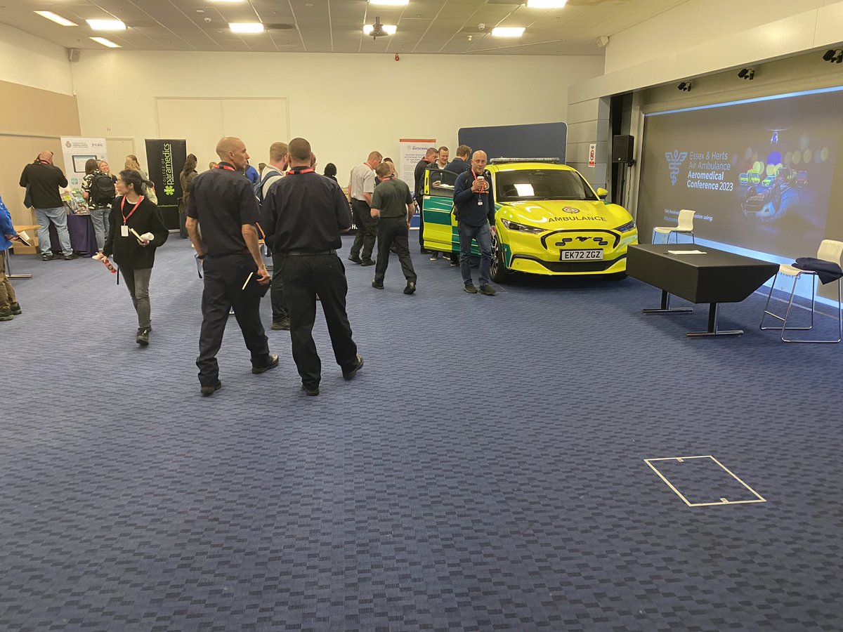 Great attendance at the Essex and Herts Air Ambulance conference. Come and see us at the CoP stand. @ParamedicsUK @HelenH_Para @BasicsEssex #aeromed2023 @tracyniks @EastEnglandAmb @helenbeau1
