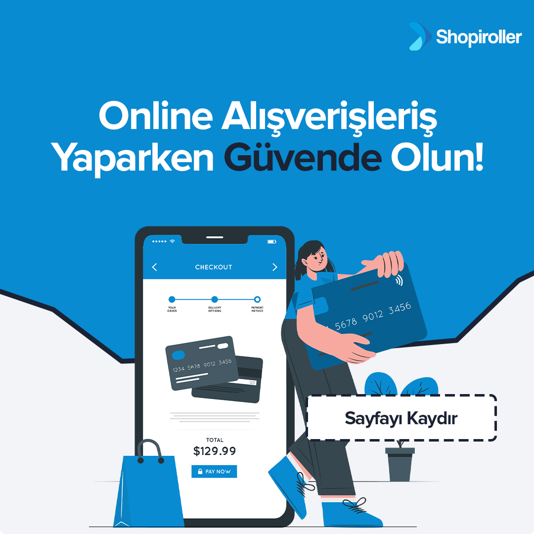 shopiroller_tr's tweet photo. 🛡️ Online alışveriş yaparken, kişisel bilgilerinizin ve ödeme işlemlerinizin güvenliği çok önemlidir. Alabileceğiniz bazı basit önlemler ile güvenli bir alışveriş deneyimi yaşayabilirsiniz. Bu konuda dikkat edilmesi gereken bazı hususları sizler için oluşturduk. https://t.co/cIAiwX1Cyo