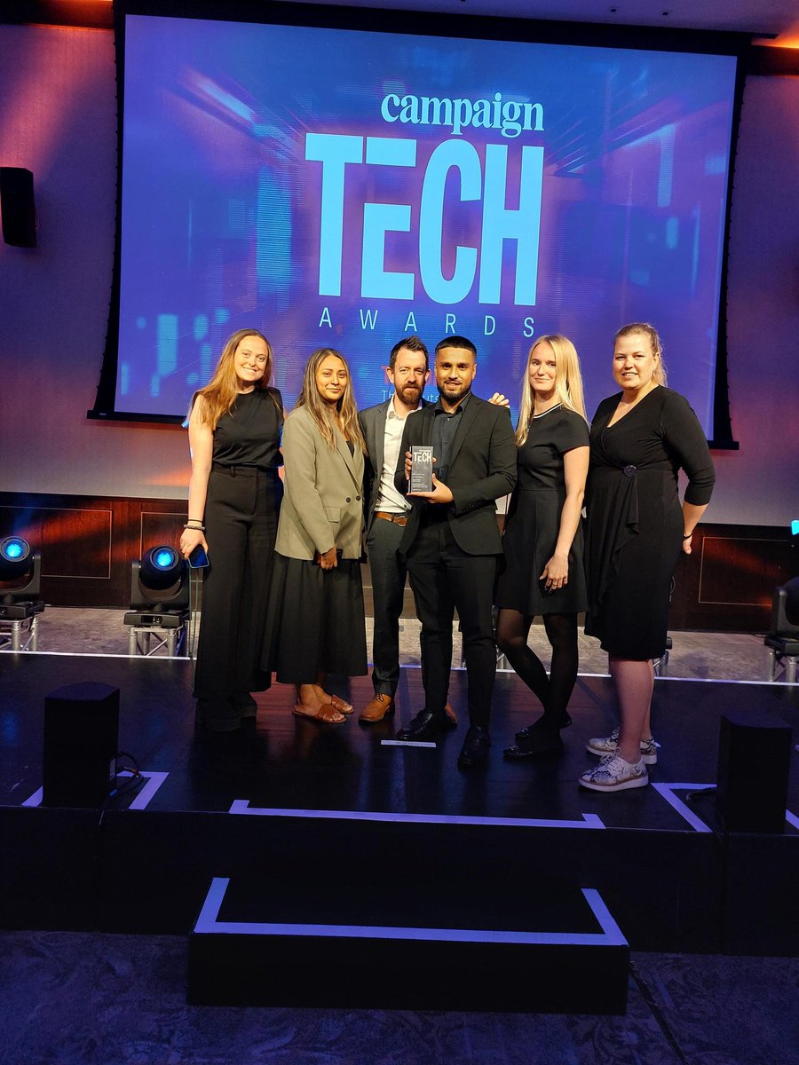 Delighted to announce that <a href="/Merkle/">Merkle</a> and <a href="/currys/">Currys</a> were highly commended in the best use of data category at this year's Campaign Tech awards!

To read more about the team's innovative work, check out our case study here: ow.ly/l7Is50OHHJy 

#campaigntechawards #data