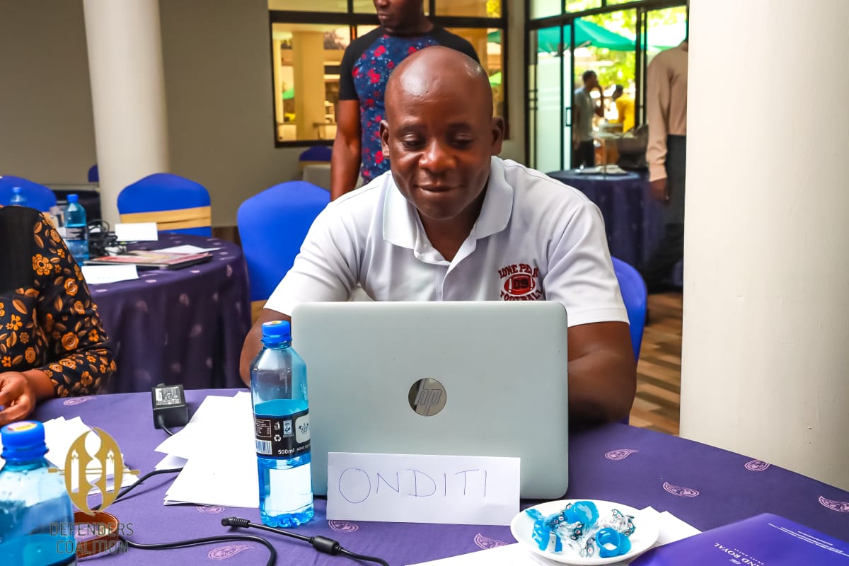 DefendersKE's tweet photo. We are in the second day of the capacity enhancement intervention on security management with @social_wg members.
We are delighted to be joined by our ED @dkisngugi to share lived experiences and how protection work has evolved in recent years. https://t.co/MUk506Lsmy