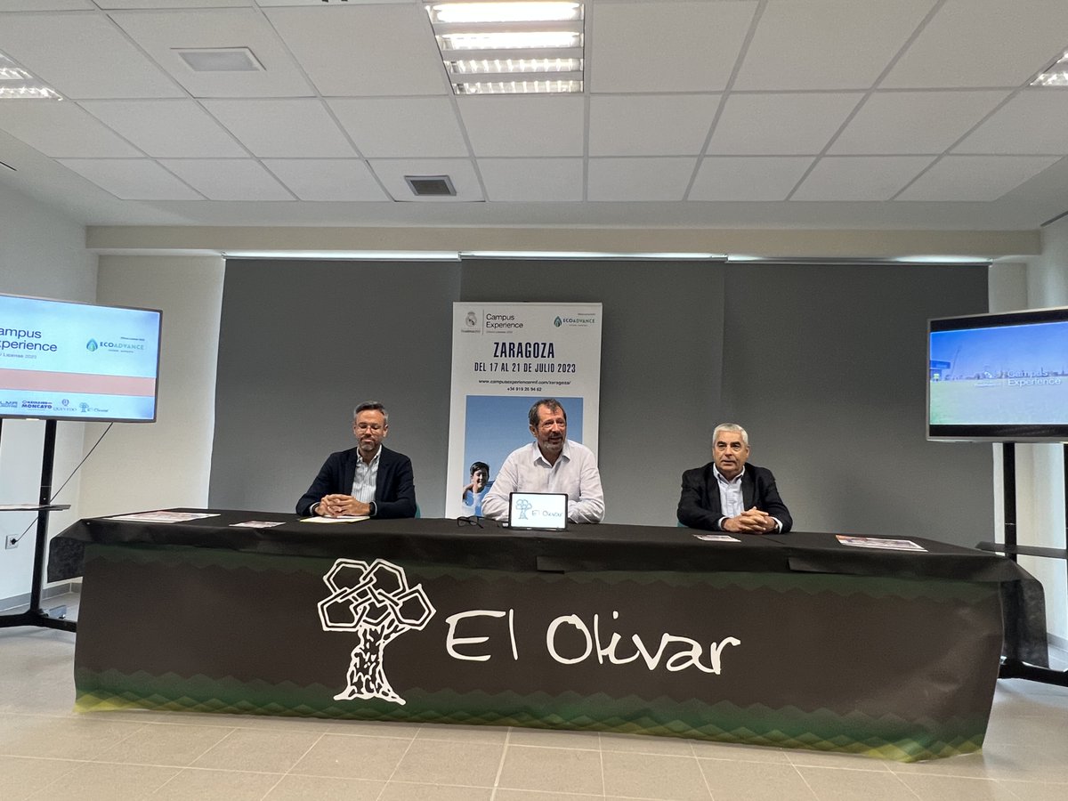 <a href="/Fun_Realmadrid/">Fundación Real Madrid</a> <a href="/ecoadvancespain/">Eco Advance Ozono</a> @Experience_Camp Fran Pablo Cerezuela, presidente #ElOlivar, agradecía a la <a href="/Fun_Realmadrid/">Fundación Real Madrid</a> haber pensado en nuestras instalaciones para acoger un campus de tanto prestigio. 

Subrayaba también la similitud entre los valores que transmite @Experience_Camp y aquellos con los se representa el Club.