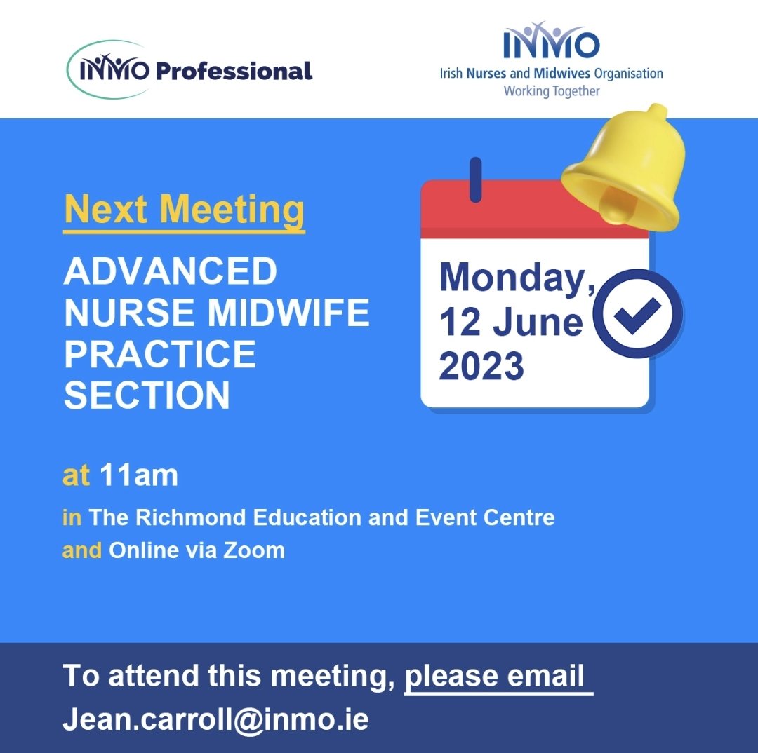 Calling All ANPs/AMPs/CNS's/CMS's 📣 New Section for INMO members. Guest speaker and Presentation on being an expert witness. Zoom and in person option. Hope to see you there! <a href="/INMO_IRL/">Irish Nurses & Midwives Organisation</a> <a href="/NMBI_ie/">Nursing and Midwifery Board of Ireland</a> <a href="/NurMidONMSD/">ONMSD</a> <a href="/AnpMater/">Mater ANP Group</a> <a href="/barry_mcbrien/">Barry McBrien</a> <a href="/iaanmp/">IAANMP</a> <a href="/colbertdonaghey/">Fiona ColbertDonaghey</a>