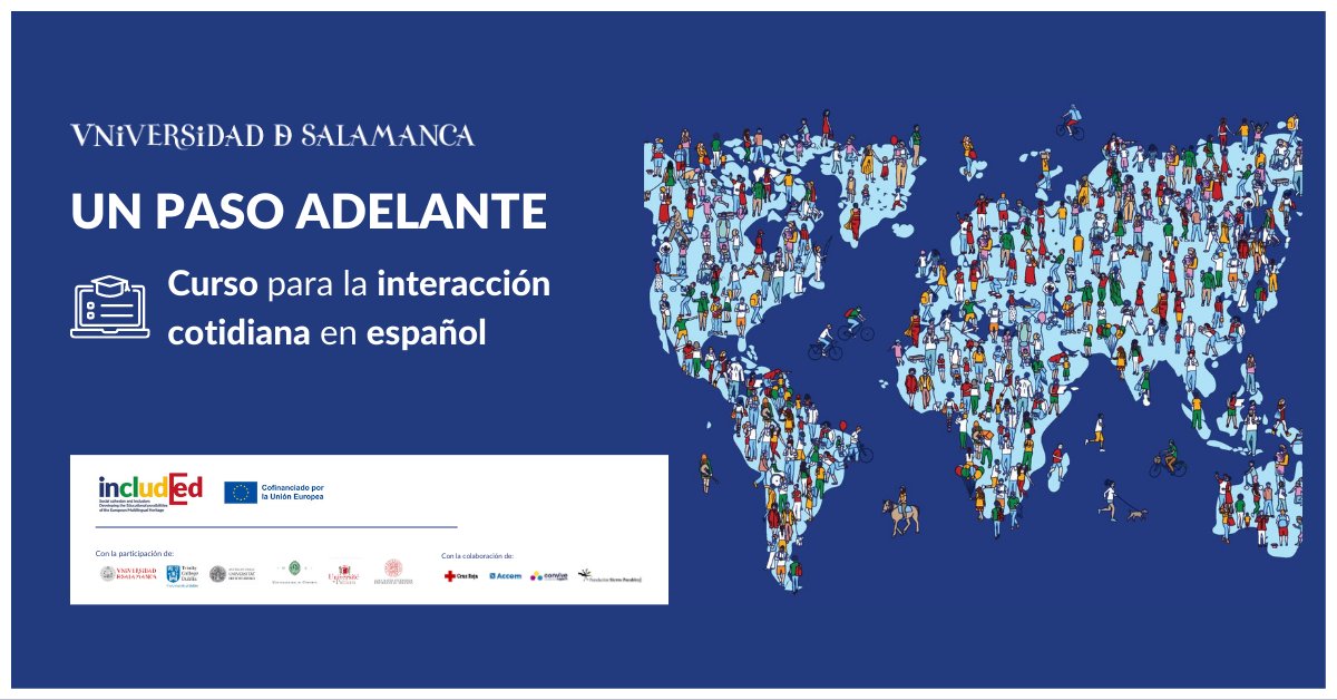 💻 La USAL lanza el curso en abierto ‘Un paso adelante’ para la integración de inmigrantes y refugiados en sociedades de acogida europeas.

La herramienta se enmarca en el proyecto Erasmus+ coordinado por la USAL ‘<a href="/includeed/">Includeed Project</a>’ e instruye en la comunicación e interacción diaria en