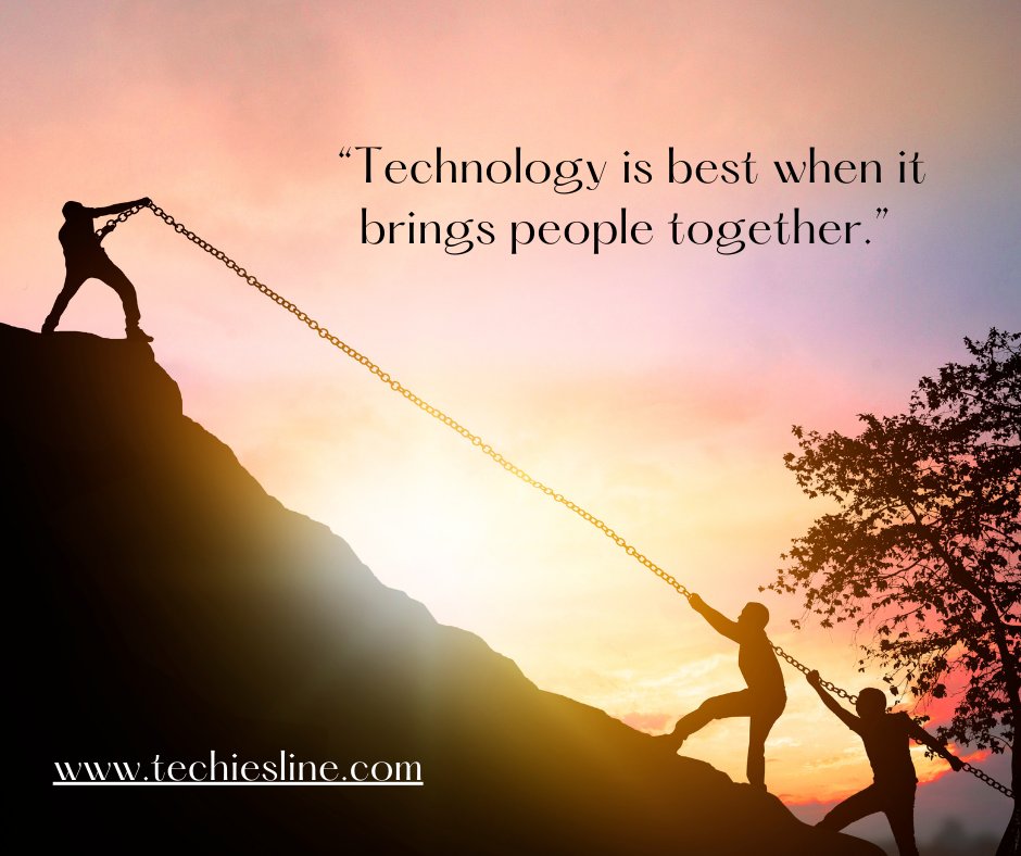 techiesline's tweet photo. Welcome to https://t.co/9ilWsgVQX3
“The advance of technology is based on making it fit in so that you don't really even notice it, so it's part of everyday life.”
“Technology is a useful servant but a dangerous master.” https://t.co/2oP4UZ2VqJ