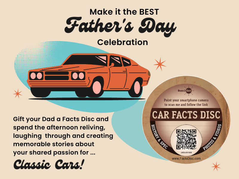 Do you and your Dad have a shared passion for classic cars? Own one? Frequently attend classic car shows or take leisure drives and tours? If so, we’ve got the most unique gift for you to share together in celebration of the upcoming Father’s Day: factsdisc.com
