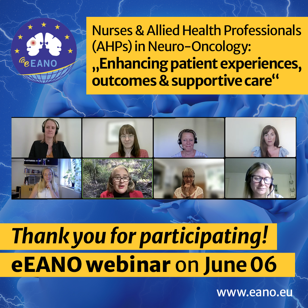 🙌Thank you for your numerous participation in our #EANOwebinar "Enhancing patient experiences, outcomes &amp; supportive care"" by the #EANO Nurse &amp; Allied Health Professional Committee, which took place yesterday. A big thank you to all for sharing their insights! #btsm <a href="/OncoAlert/">OncoAlert</a>