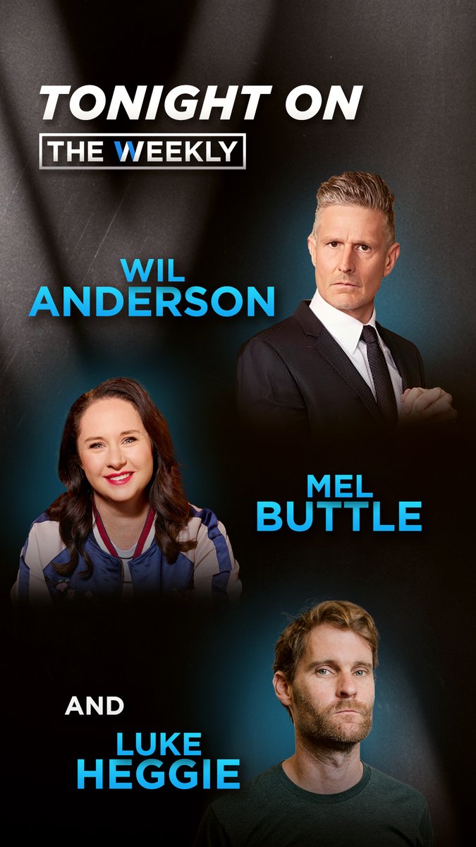 HUGE Episode of @theweeklytv
tonight! with @Wil_Anderson @MelindaButtle and
@lukeheggie plus our verdict on the BRS Trial of the Century! @ABCTV
at 8:30PM right after BRAND NEW #UtopiaABC from @workingdogprod!