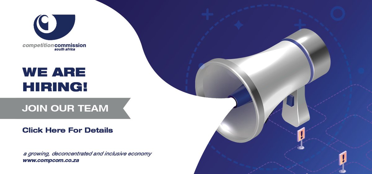 CompComSA's tweet photo. The Commission is looking for a senior analyst, to join the Advocacy Division. Closing date 9 June 2023 @17:00. Click here to apply: https://t.co/5I6Fe5CMQP

#JobSeekersSA https://t.co/XRIsQcrY0h