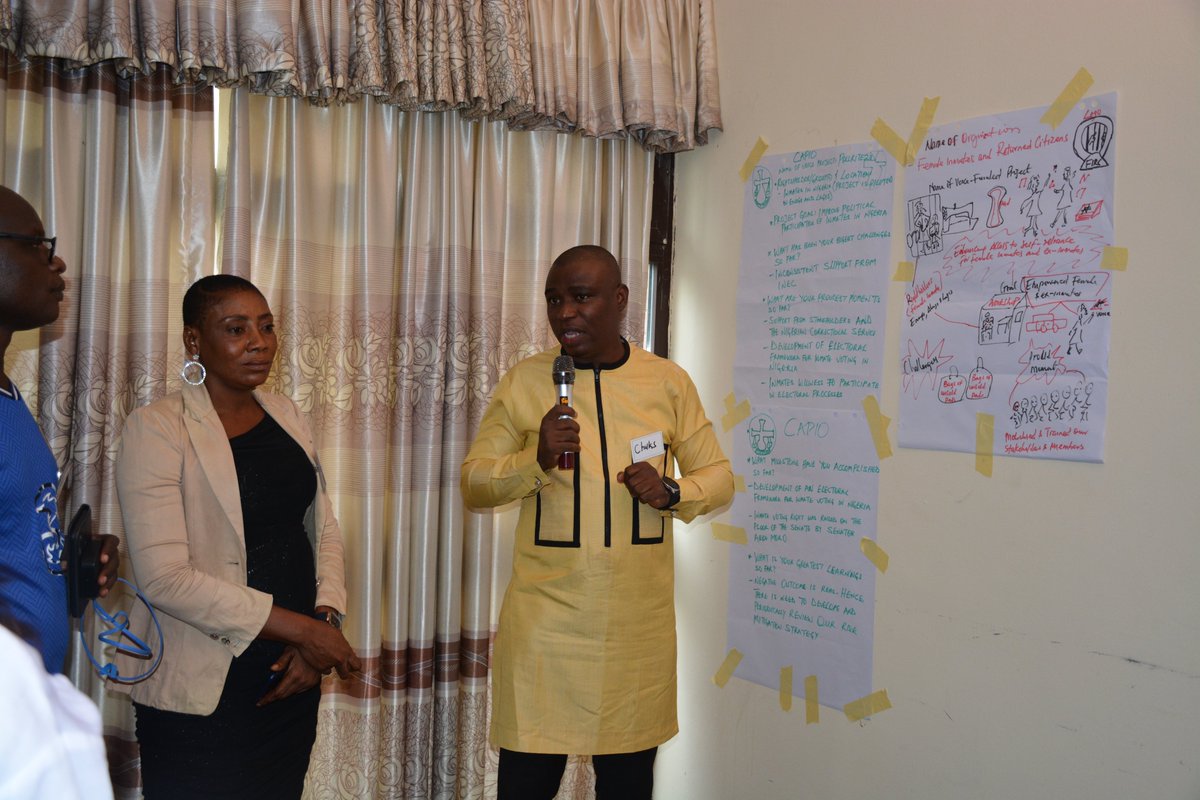 FIRCNigeria's tweet photo. FIRC Nigeria represented by Lucy Dangana & @ChuksNnanna , has actively participated in voice linking and learning exercises in Abeokuta.
Day 1 and day 2 has been an enlightening. we appreciate Voice for giving a voice to female inmates and returned citizens in Nigeria
#FIRCNG https://t.co/tx64X4gktS