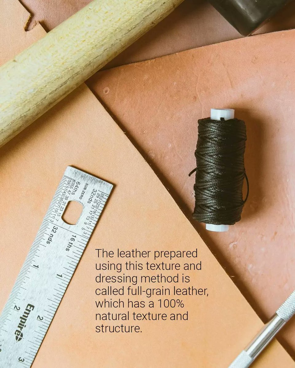 ZENunison's tweet photo. Full-grain leather is the highest layer of animal skin and can be about ten millimeters thick. This particular type of leather is the most durable and flexible part of the skin.
#leather #FASHION_MAGAZINE
#leatherhandmade https://t.co/AubQDIwSm9