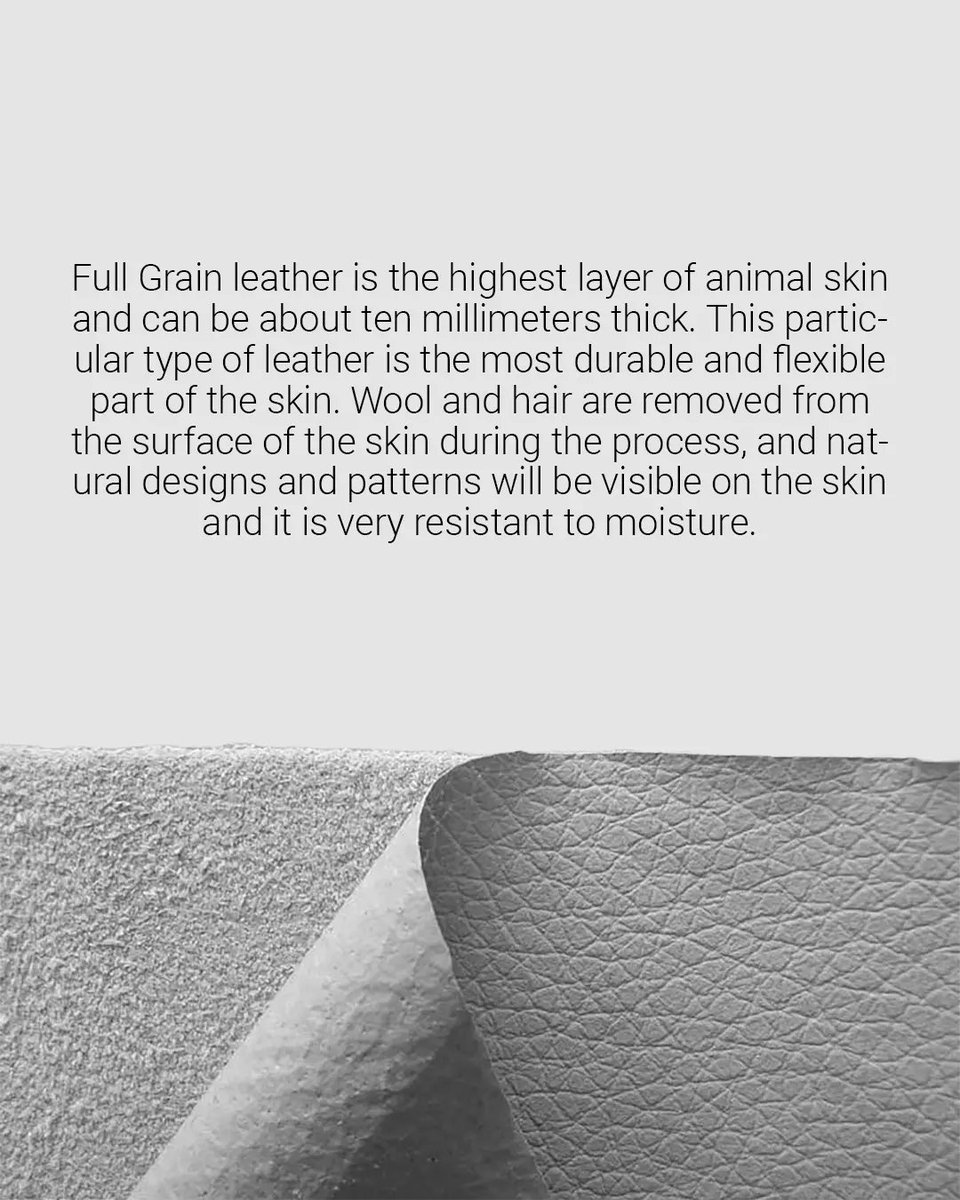 ZENunison's tweet photo. Full-grain leather is the highest layer of animal skin and can be about ten millimeters thick. This particular type of leather is the most durable and flexible part of the skin.
#leather #FASHION_MAGAZINE
#leatherhandmade https://t.co/AubQDIwSm9