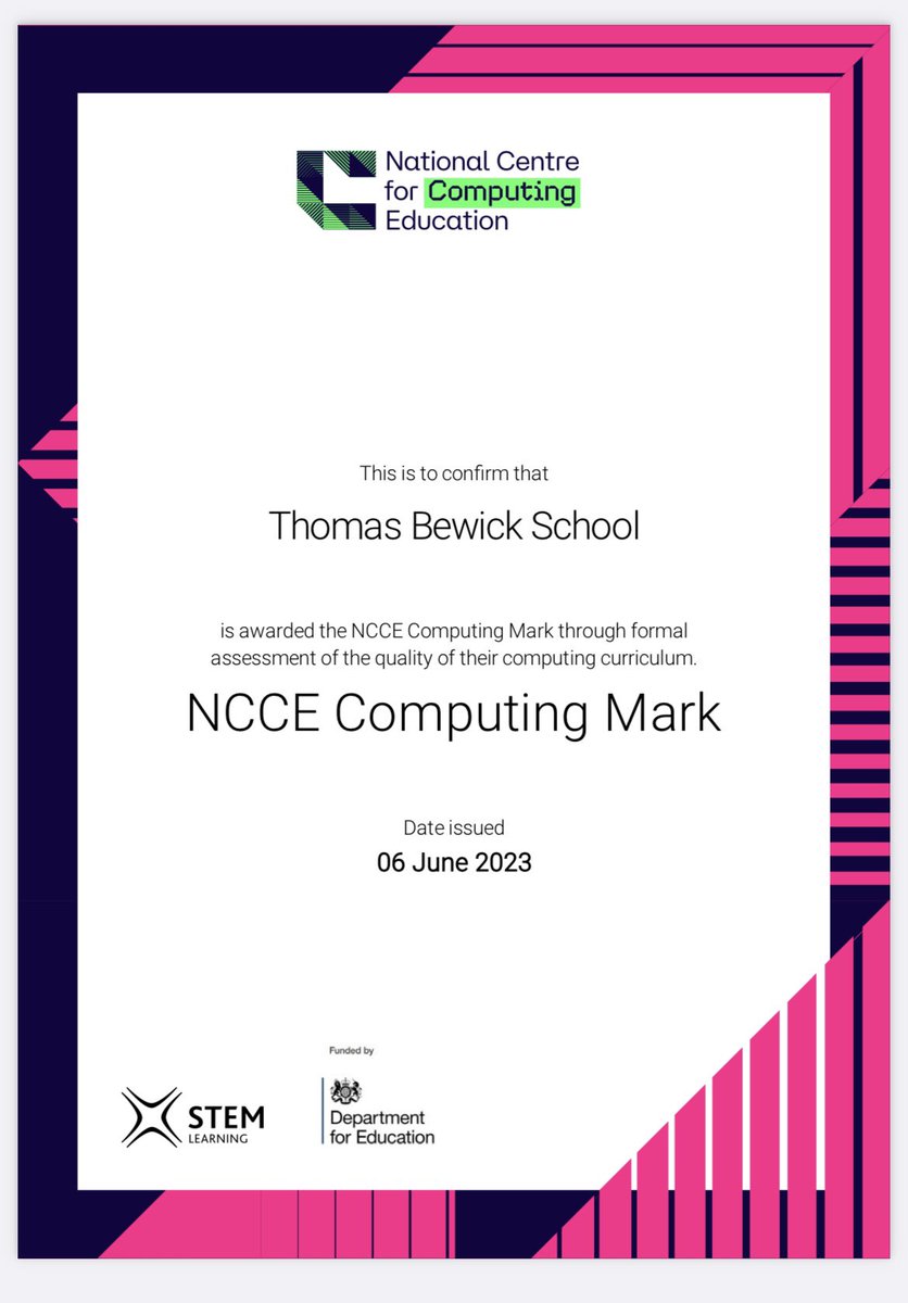 sophiekelter's tweet image. Over the moon! It still doesn’t feel real 🤩🖥️ Computing in a SEND school is wildly challenging but so rewarding! @WeAreComputing #computingqualityframework