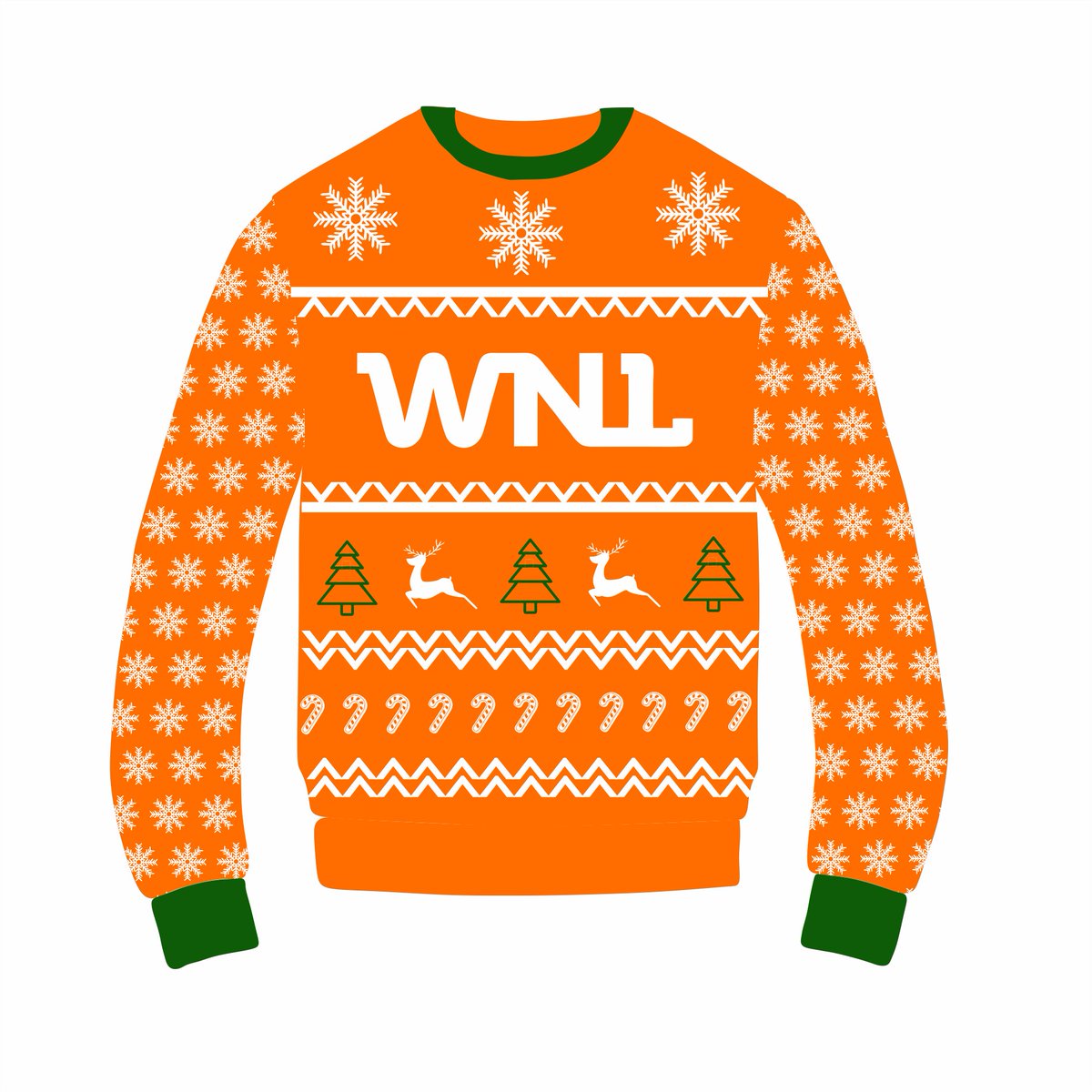 WNL benaderde ons voor een gratis ontwerp van een kersttrui. Wij maakten o.a. dit ontwerp. Wil je met je bedrijf of vereniging ook foute kersttruien vraag dan een gratis ontwerp aan. #wnl #kersttruien #kersttrui #trui #ontwerp #kerst #Kerstmis #omroep #kerstmaand