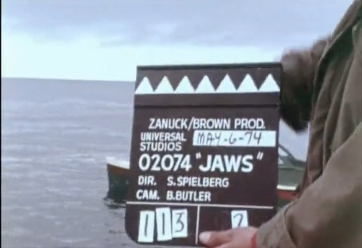 The clapperboard from JAWS. 👏
