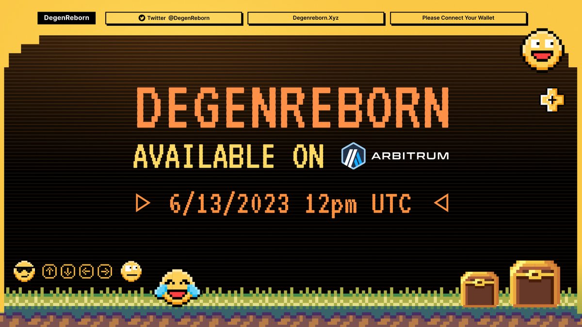 #DegenReborn Season2 will be live on <a href="/arbitrum/">Arbitrum</a>  6/13/2023, 12pm UTC

Onchain components of the game are bridged to Arbitrum network using <a href="/LayerZero_Labs/">LayerZero Labs</a>  infrastructure.