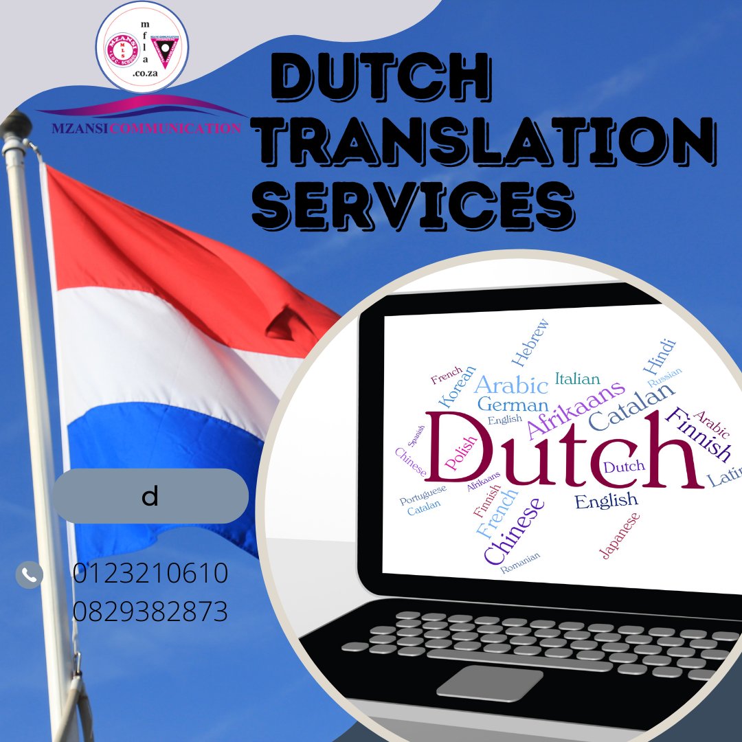 Are you looking for a Dutch translator, Do you need your Dutch documents to be translated by a sworn translator
Get in touch with us mfla.co.za/sworn-official…
infomfla@gmail.com
012 321 0610 #dutchtranslators #sworntranslators #legaltranslators