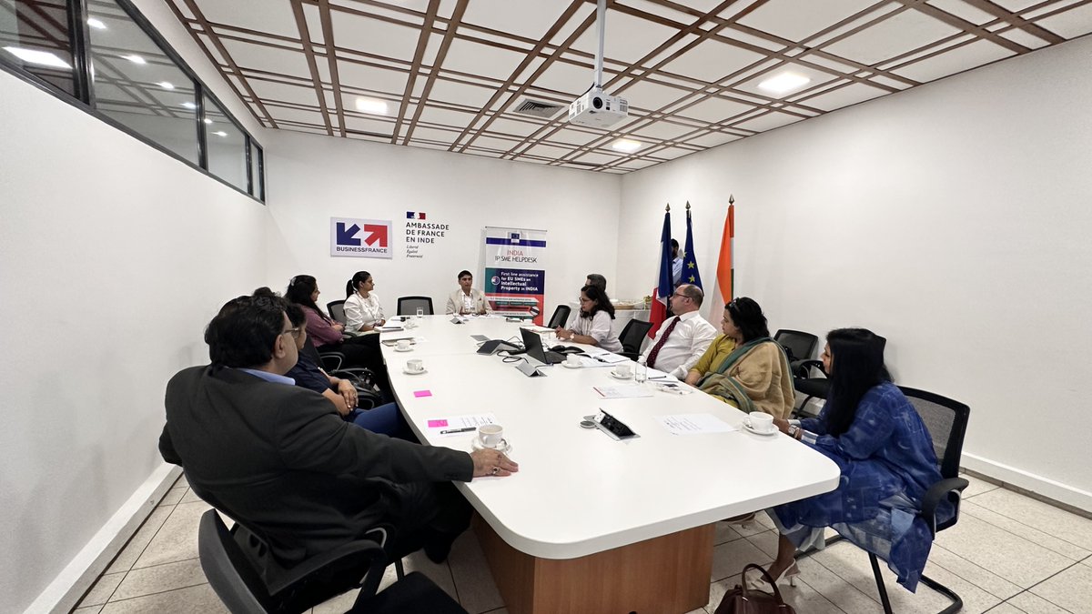 EBTC (@ebtc_eu) on Twitter photo With #support from <a href="/FranceinIndia/">French Embassy in India 🇫🇷🇪🇺</a> and <a href="/IFCCI1/">Indo-French Chamber</a>, the <a href="/IndiaIPhelpdesk/">India IP SME Helpdesk</a> organised a #Business #Roundtable for #GeneralCounsels of #SMEs and select French companies across the #Aviation, #Luxury and #Technology sectors on 6th June. With #support from <a href="/FranceinIndia/">French Embassy in India 🇫🇷🇪🇺</a> and <a href="/IFCCI1/">Indo-French Chamber</a>, the <a href="/IndiaIPhelpdesk/">India IP SME Helpdesk</a> organised a #Business #Roundtable for #GeneralCounsels of #SMEs and select French companies across the #Aviation, #Luxury and #Technology sectors on 6th June.